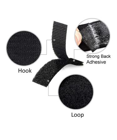 Melsan 1x4 inch Hook and Loop Strips with Adhesive - 15 Sets  Strong Back Adhesive Fasten Mounting Tape for Home or Office Use - Instead of Holes and Screws  Black Black 1 inch x 4 inch-15 Sets - Buy Online on GoSupps.com