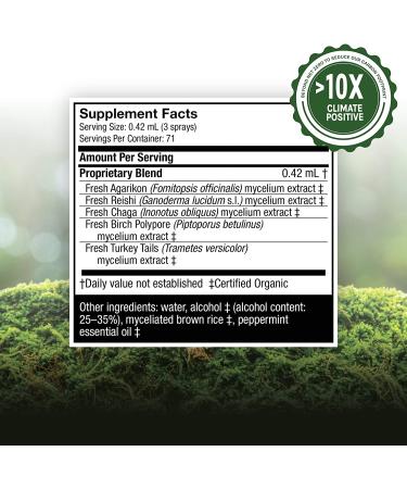 Fungi Perfecti Myco Shield Spray - Immune Support with Peppermint, 1 fl oz - Buy Online on GoSupps.com