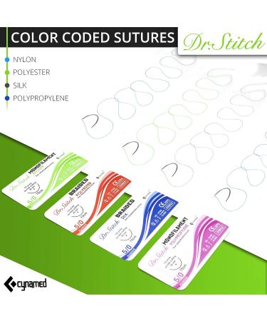 Dr. Stitch Suture Thread and Needle (16PK) - Ideal for Practice, Camping, Survival, Military Tactical Drills, and Medical Settings - Buy Online on GoSupps.com