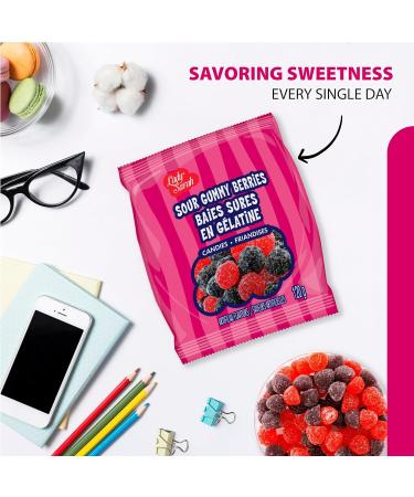 Lady Sarah Sour Gummy Berries - 360 Grams (Pack of 3 x 120G Bags) | Canada s Top Choice Bulk Candy Bear Bag | Sour Candy & Gummies for Parties & Gifts Sour Gummy Berries Pack of 3 - Buy Online on GoSupps.com