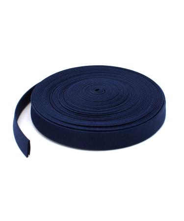 1/2 Wide Double-fold Bias Tape   Poly Cotton (5 Yards  Navy) Made in USA