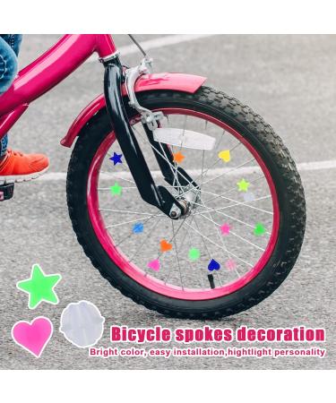 Shop 210 PCS Colorful Bicycle Spoke Decorations & Reflectors | Kids Bike Accessories | Bright Spoke Beads for Safety - Buy Online on GoSupps.com