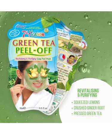 7th Heaven Peel Off Face Mask Gift Set - Tea Tree, Manuka Honey, Black Seaweed, Green Tea - 5 Masks for Cleansing & Hydration - Buy Online on GoSupps.com