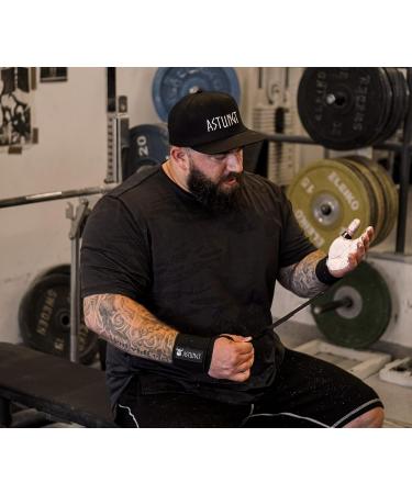 ASTUNGT Wrist Bandages | 40-60 cm Adjustable Wrist Wraps for Fitness Bodybuilding CrossFit & Krafsport - Black - Buy Online on GoSupps.com