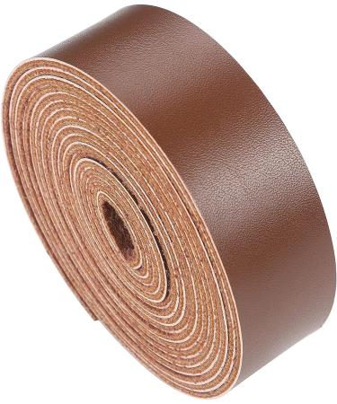 CDY Leather Strap 90 Inches Long 1 Inch Wide - Ideal for DIY Crafts, Pet Accessories, Belts, Jewelry and More (Light Brown) - Buy Online on GoSupps.com