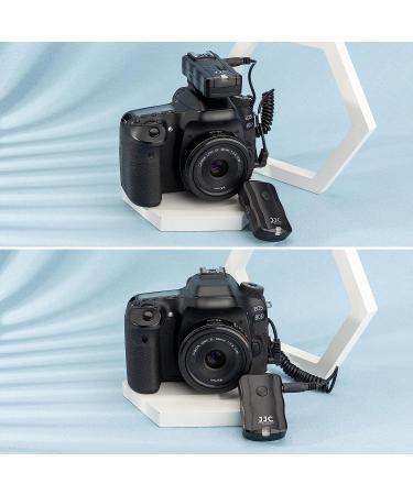 JJC 3-in-1 Wireless Flash Trigger & Shutter Remote Control Kit for Canon EOS Cameras | Two Receivers Included | Replaces Canon RS-60E3 - Buy Online on GoSupps.com