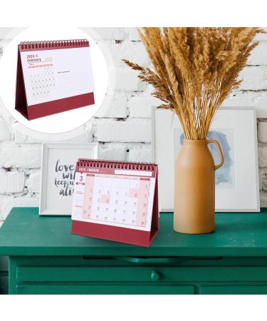COHEALI Pad Calendar 2024 18 Months Calendar 2023-2024 Desk Calendar Daily Schedule Calendar Calender Birthday Decoration for Girl Household Desk Calendar Dating Small Desktop Spiral Paper Red - Buy Online on GoSupps.com
