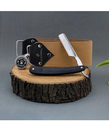 JAG SHAVING 5-Part Sustainable Shaving Set | Wooden Brush Razor Leather String Honing Compound & Alaun Stick | Ideal Gift for Men - Buy Online on GoSupps.com