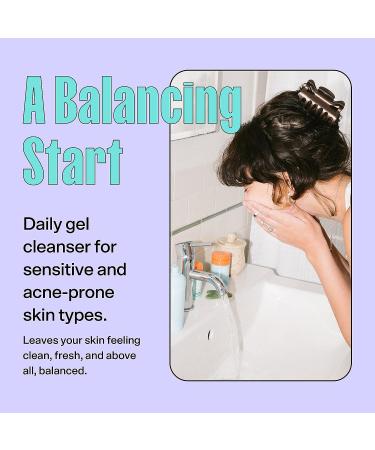 Bubble Skincare Fresh Start Gel Cleanser - PHA + Caffeine for Skin Calming & Acne Support - Sensitive Skin Friendly Deep Pore Facial Cleanser (125ml) - Buy Online on GoSupps.com