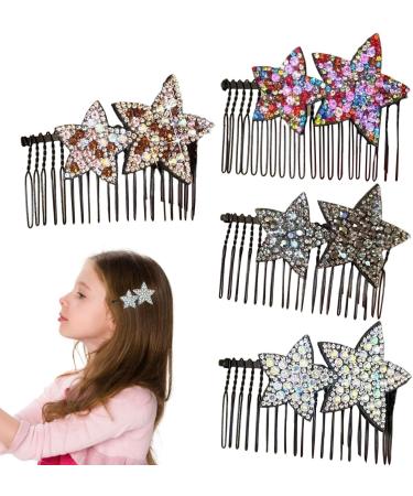 Hair Comb Clips - Shape Hair Finishing Fixer Comb | ABS Upside-Down Comb Hairpin Pentagram Hairpin Hair Finishing Fixer Comb Bridal Hair Pins Hair Accessories For Girls Women - Buy Online on GoSupps.com