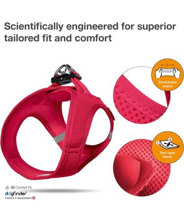 Buy Vest Harness Air-Mesh Red - 2XS ohne curli D-Ring Buckle | International Shipping Available - Buy Online on GoSupps.com