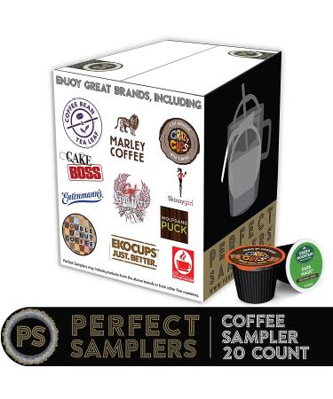 Sampler Coffee Pods Variety Pack - Flavored, Dark Roast, Medium Roast - 20 Count Gift Set for Keurig K Cups Machines - Buy Online on GoSupps.com