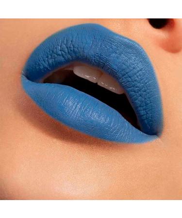 3INA Makeup Blue Lipstick 845 - Long Lasting Matte Lip Colour with Vitamin E & Shea Butter - Vegan & Cruelty Free - Buy Online on GoSupps.com