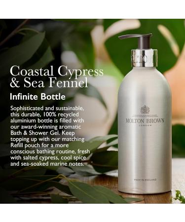 Molton Brown Coastal Cypress & Sea Fennel Bath & Shower Gel Infinite Bottle Coastal Cypress & Sea Fennel Bath & Shower Gel Infinite Bottle 400ml - Buy Online on GoSupps.com
