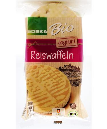 Edeka Organic Rice Cakes Yoghurt pack of 12 (12 x 100g)