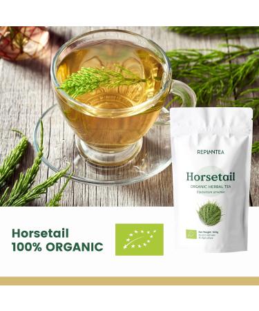 Horsetail Tea Organic 100g (50 Cups) | Horsetail Organic Herbal Leaf Tea | Equisetum Arvense REPLANTEA - Buy Online on GoSupps.com