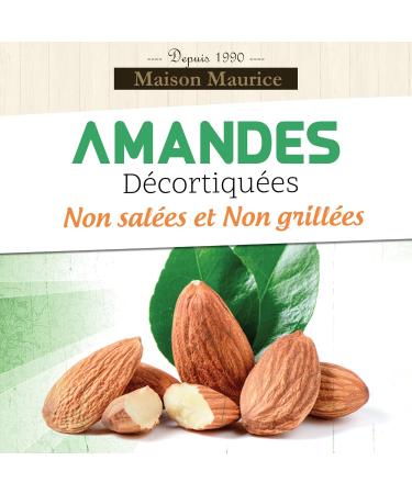 Pralines l'Ancienne - Peeled Almonds 2 x 400 g - Bag of Salt-Free Whole Almonds - Snack Aperitif Ingredient for Cooking Baking - Buy Online on GoSupps.com