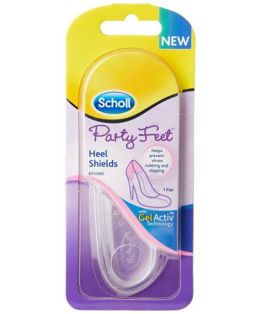 Scholl Party Feet Invisible Gel Heel Shields 2 Count (Pack of 1)