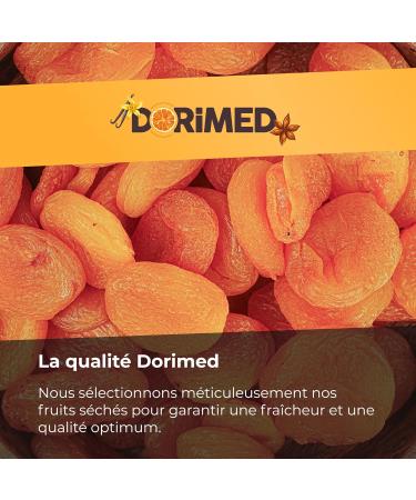 Abricots secs 1 Kg | gros calibre | sans noyaux | Abricots s ch s et nutritifs | Sans sucre | Riche en fibres | Sans gluten | Vegan et v g tariens | sac refermable | Dorimed - Buy Online on GoSupps.com