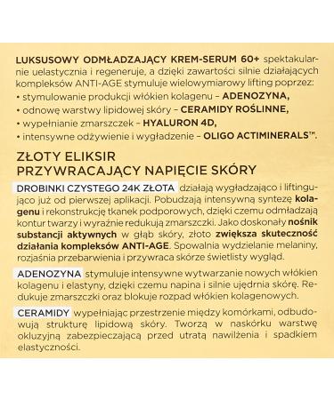 Gold Lift Expert: Luxurious 24k Gold Rejuvenating Cream Serum for Age 60+ | International Shipping - Buy Online on GoSupps.com