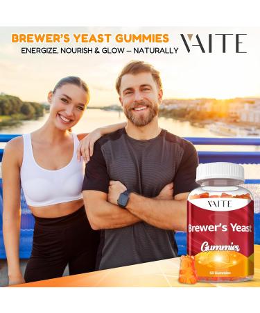 Brewer's Yeast Supplement Gummies 2000mg For Women & Men Plant-Based Supplement for Skin & Hair Wellness Daily Energy & Balanced Nutrition Vegan-Friendly Gluten-Free Non-GMO 60 Soft Chews - Buy Online on GoSupps.com