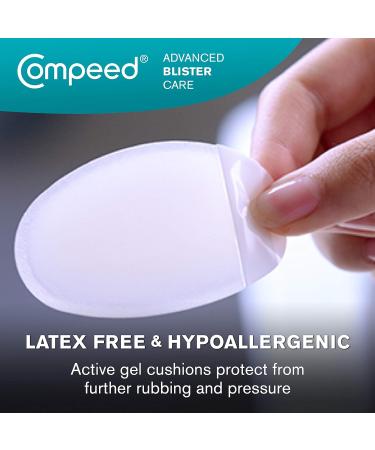 Compeed Advanced Blister Care Cushions 10 Count Medium Pads - 1 Pack - Heel Blister Patches - Foot Blister Prevention and Treatment - Hydrocolloid Waterproof Bandages - Buy Online on GoSupps.com