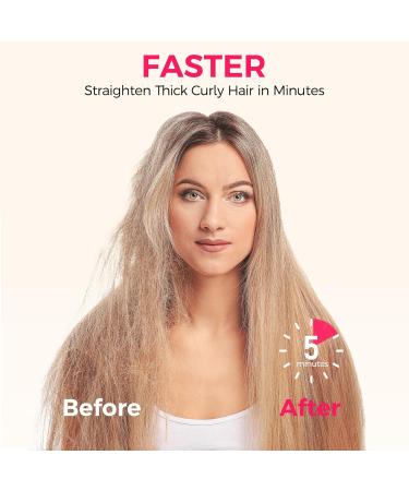 FRANO Cordless Hair Straightener Brush - Portable Mini Hot Comb for Travel Fast Heating & Negative Ions - USB & Type-C Charging - Lightweight & Stylish (White - Buy Online on GoSupps.com