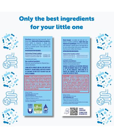 Baby Ddrops Probiotic 150 Drops - Colic Symptom Relief for Newborns and Infants - Easy-to-Use No Sugar Non-GMO Allergy-friendly - Buy Online on GoSupps.com