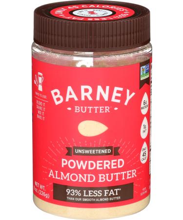 Barney Butter Powdered Almond Butter, Unsweetened, 8 Ounce 8 Ounce (Pack of 1)
