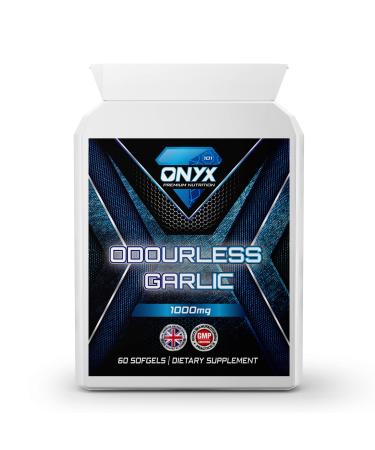 Onyx Odourless Garlic Capsules 1000mg (60 High Strength Softgels)