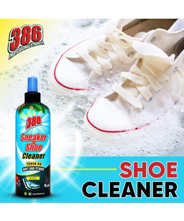 386 Professional Strength Shoe Cleaner 16 Fl Oz | Multipurpose Unscented Sneaker & Boot Cleaner for Dirt Stains & Sports Gear Safe for Pets & Humans - Buy Online on GoSupps.com