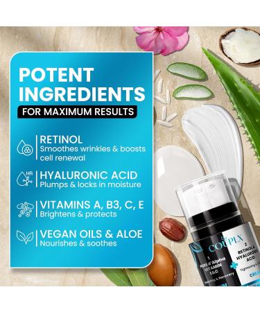 2 in 1 Retinol Moisturizer Cream Tightening & Lifting Neck Cream Advanced Anti-Aging Face Moisturizer Reduces Fine Lines & Wrinkles for Neck & Face & Chest (60 ml/2 oz) 1 pc - Buy Online on GoSupps.com