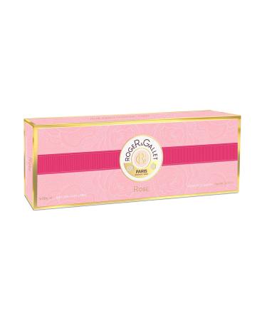 ROGER & GALLET | Body Wash & Body Soap for Women | Rose 3x 3.5 Oz. Box of 3 Rose