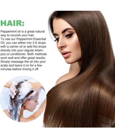 100% Pure Peppermint Oil for Hair Growth - Essential Oil for Diffuser with Dropper | Shop Internationally - Buy Online on GoSupps.com