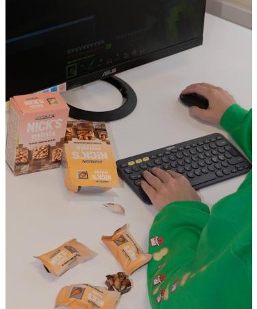 Nicks Minecraft Minis Peanut Chocolate Blocks - Gluten-Free & Vegan Nut Snack Bars 160g (8x20g) - Buy Online on GoSupps.com