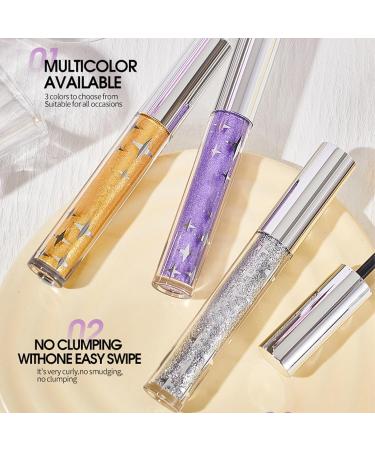  Generisch Liquid glitter mascara - Shiny and glossy mascara - For eyes - Glitter mascara - Long-lasting - Smudge-proof - Charming sparkling eye makeup - 5g - Buy Online on GoSupps.com