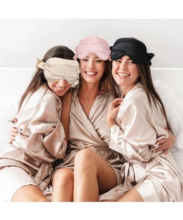FRESHME 100% Blockout Mulberry Silk Sleep Mask - Soft Luxury Eye Shade for Sleeping, Travel, Yoga - Elastic Eye Blinder Blindfold - Buy Online on GoSupps.com