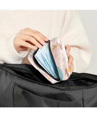 Abstract Hand Painted Period Bag - Color284 | Sanitary Napkin Storage & Travel Makeup Pouch - Buy Online on GoSupps.com