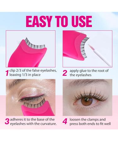 JIMIRE Eyelashes Applicator for Easy False Lashes Application - Plum - Buy Online on GoSupps.com