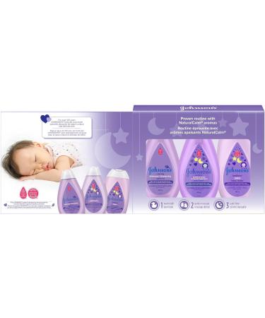 Johnson's Baby Bedtime Gift Set 3 count Moisturizing Lotion and Cream for Dry Skin Baby Wash Baby Shampoo (3 X 400ml) Bed Time - Buy Online on GoSupps.com