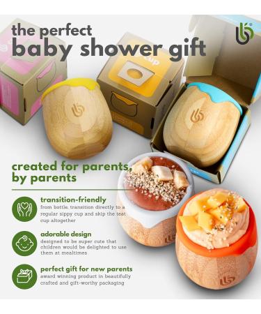 Organic Bamboo Toddler Sippy Cup - 150ml Silicone Drip Rim for Teeth Protection - Eco-Friendly Transition Cup (Lilac) - Buy Online on GoSupps.com