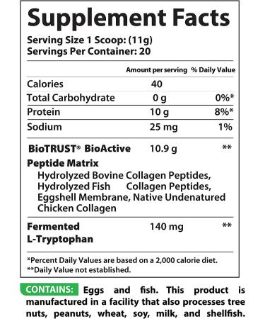 BioTrust Ageless Multi Collagen Protein - 5-in-1 Powder with 5 Collagen Types - Hydrolyzed Peptides - Grass-Fed Beef - Sustainable Fish - Chicken & Eggshell Membrane (Unflavored) - Buy Online on GoSupps.com