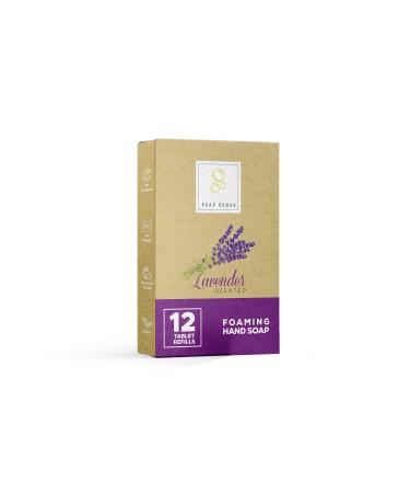 Soap Sense Foaming Hand Soap Tablets 12 Count Pack - Makes 96 fl oz Total (12x 8 fl oz Bottles of Soap) (Lavender)