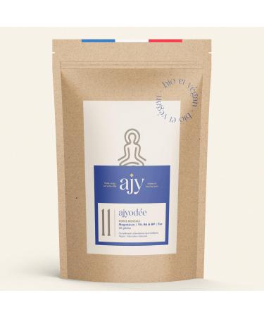 AJY OD E | Marine Magnesium 300mg + Vitamin B6 | Anti Stress Fatigue and Anxiety | 60 Capsules 1 Month