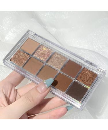 Eyeshadow Palette, Matte Eyeshadow, Shimmer Eyeshadow Palette For A Neutral And Natural Professional Look, Travel Eyeshadow Palette. (C)