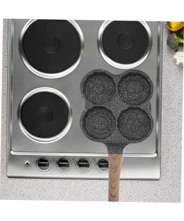 PRETYZOOM 1pc Hamburger Pancake Pan Mini Pan Pancake Maker Pan Kitchen Accessory 4 Hole Omelette Pan Egg Pan for Gas Stove Omelette Frying Pan Medical Stone Fried Eggs Egg Plate - Buy Online on GoSupps.com