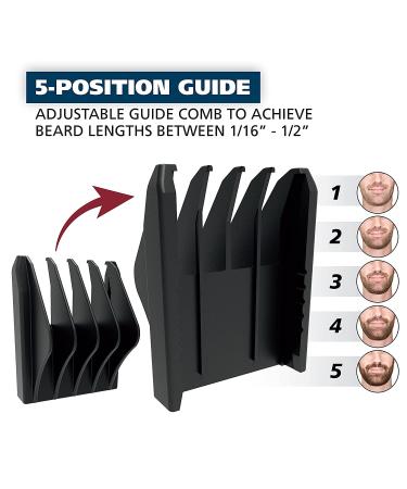 Wahl Precision Beard Trimmer with 8 Lengths - Model 5537-420 - Buy Online on GoSupps.com