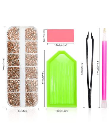 2320Pcs Molisaka Rose Gold Rhinestones for Nails â€“ Sparkling Glass Nail Gems & Bling Art Accessories - Buy Online on GoSupps.com