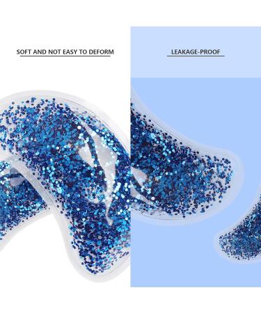 Buy Reusable Gel Eye Pack - Hot & Cold Eye Gel Pads for Dark Circles & Swelling - Perfect Gift for Girls (Blue) - Buy Online on GoSupps.com