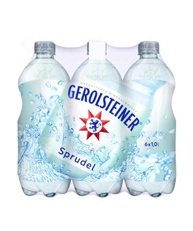 Buy Gerolsteiner Sparkling Water (6 x 1.0L) - Refreshing & Convenient Disposable Pack - International Shipping Available - Buy Online on GoSupps.com
